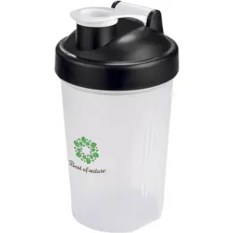 Altitude Shake & Burn Plastic Protein Shaker Black Branded